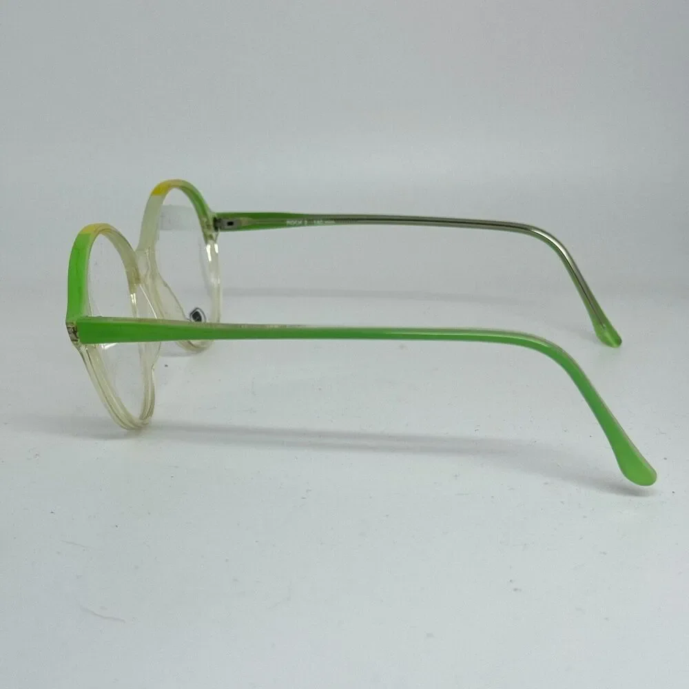 Morwen Rock 2 Eyeglasses Frames Clear Green Round‎ Full Rim H14415